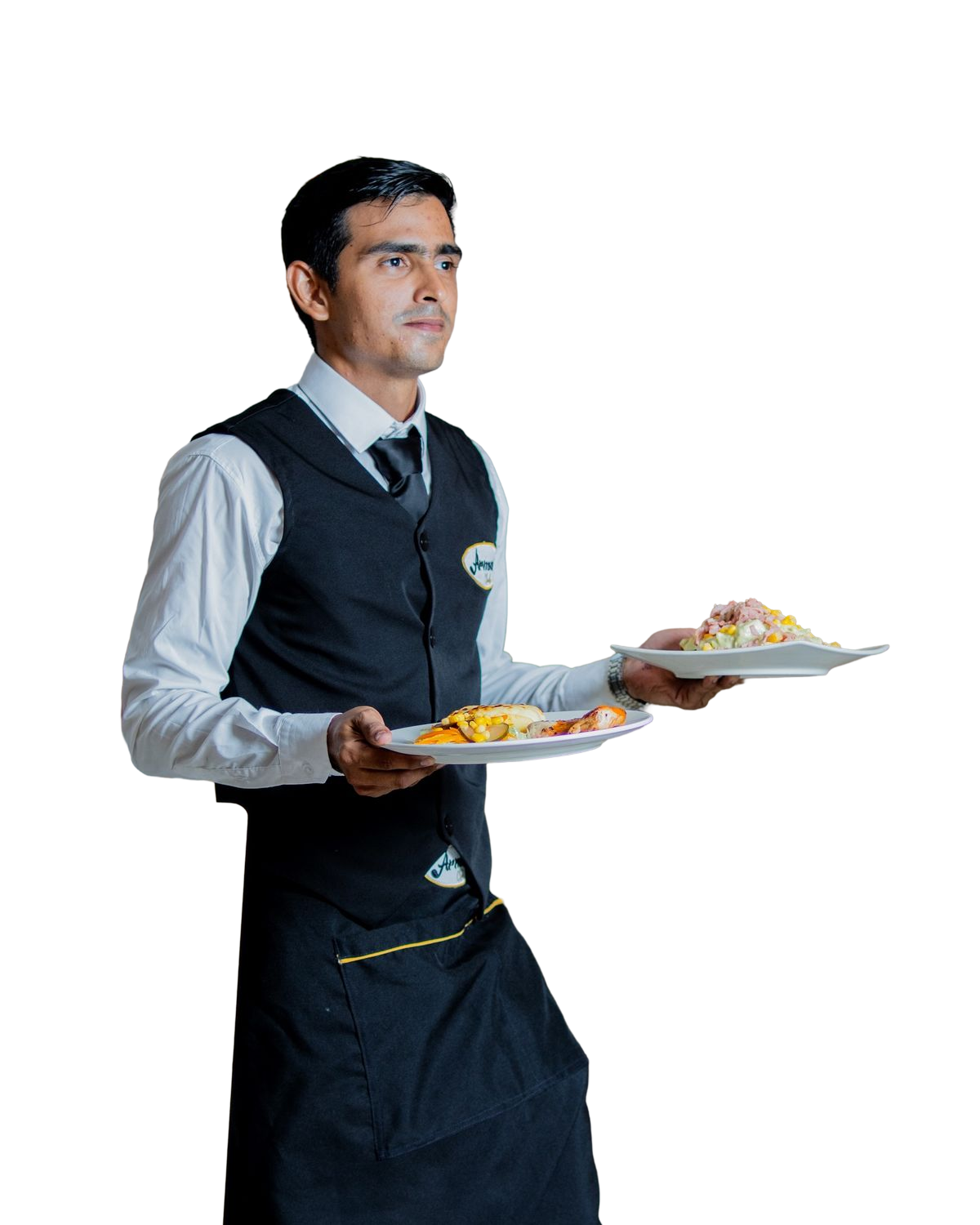 نادل يقدّم الأطباق في فندق